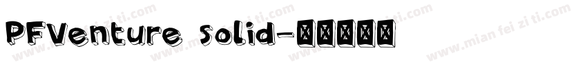 PFVenture solid字体转换